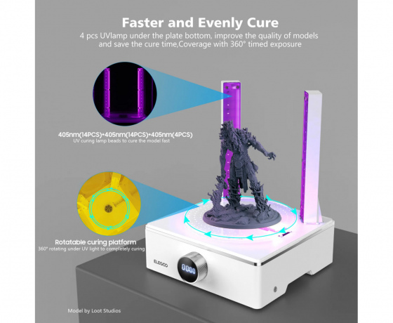 Фото 13 - Полимеризационная камера (УФ-камера) и Мойка Elegoo Mercury XS