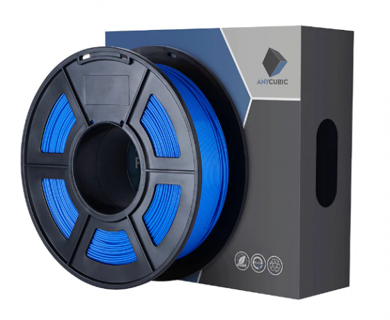 Фото 2 - PLA пластик Синий для 3d принтера (филамент) 1,75 мм