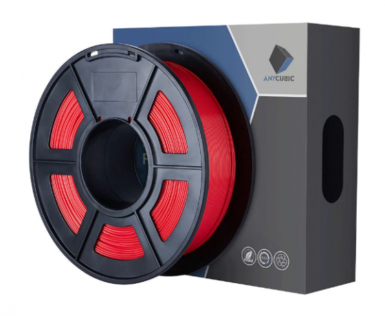 Фото 2 - PLA пластик Красный для 3d принтера (филамент) 1,75 мм