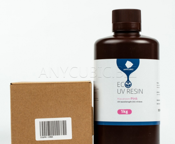 Фото 3 - Фотополимерная смола Anycubic ECO Macaroon Pink (Розовый) 1КГ
