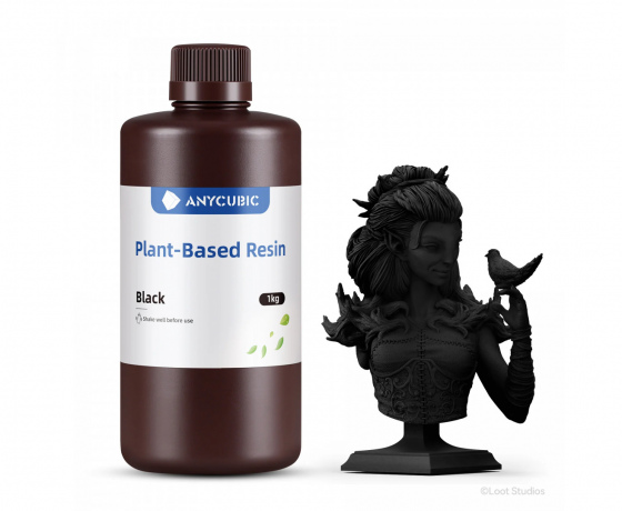 Фото 6 - Черная Эко Растительная Фотополимерная смола Anycubic Eco Black 1 кг