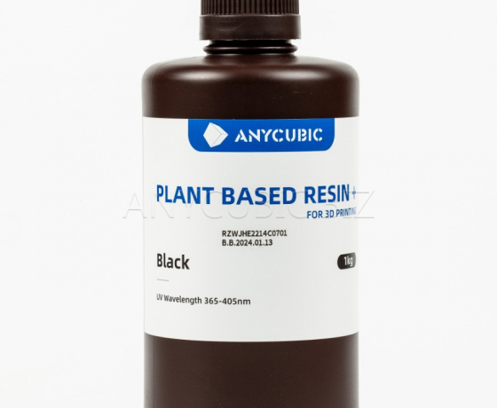 Фото 2 - Черная Эко Растительная Фотополимерная смола Anycubic Eco Black 1 кг
