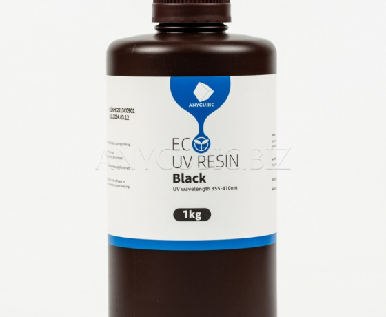 Фото 4 - Черная Эко Растительная Фотополимерная смола Anycubic Eco Black 1 кг