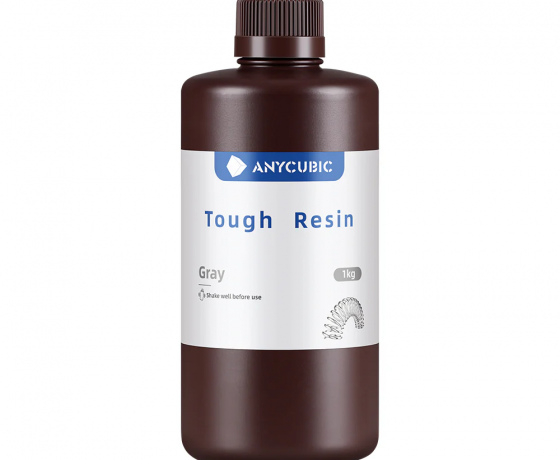 Фото 4 - Серая Гибкая фотополимерная смола Anycubic Flexible Tough Resin GREY 1КГ