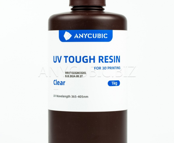 Фото 2 - ПРОЗРАЧНАЯ Гибкая фотополимерная смола Anycubic Flexible Tough Resin CLEAR 1КГ