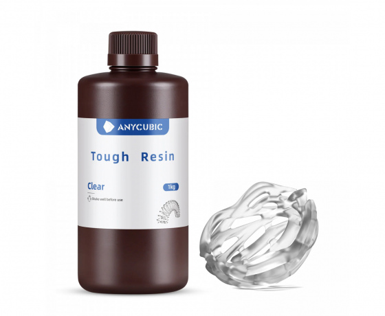 Фото 5 - ПРОЗРАЧНАЯ Гибкая фотополимерная смола Anycubic Flexible Tough Resin CLEAR 1КГ