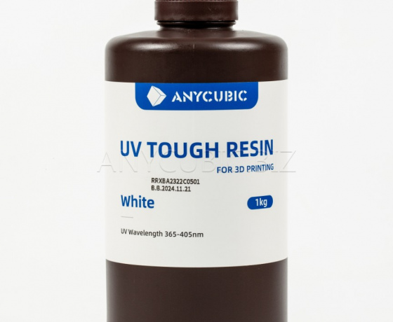 Фото 3 - БЕЛАЯ Гибкая фотополимерная смола Anycubic Flexible Tough Resin WHITE 1КГ