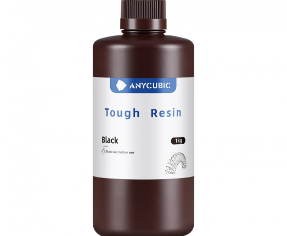 Фото 4 - ЧЕРНАЯ Гибкая фотополимерная смола Anycubic Flexible Tough Resin BLACK 1КГ