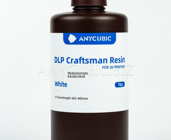 Фото 2 - Фотополимерная смола Anycubic Craftsman WHITE (Белая) 1КГ