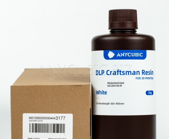 Фото 3 - Фотополимерная смола Anycubic Craftsman WHITE (Белая) 1КГ