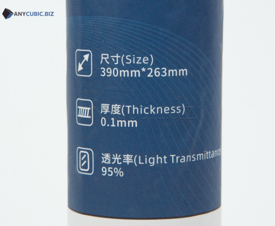 Фото 2 - Тефлоновая FEP пленка для Photon M3 Max 13,6-дюймовая матовая 5шт. 390 × 263 mm