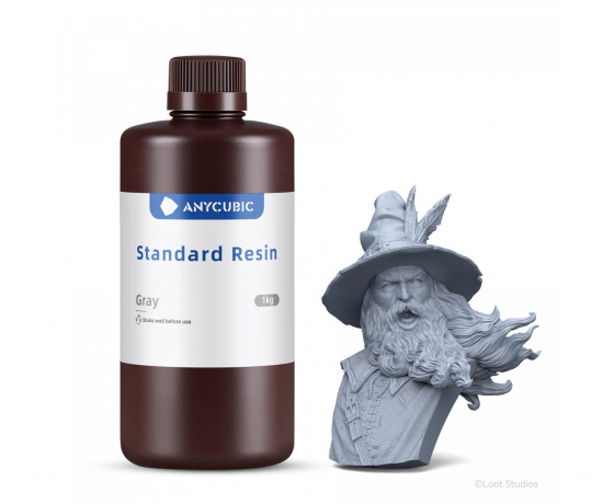 Фото 6 - Фотополимерная Базовая смола Серая Anycubic