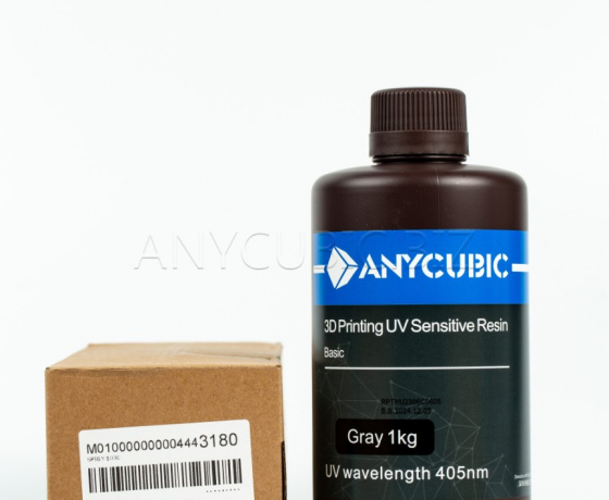 Фото 2 - Фотополимерная Базовая смола Серая Anycubic