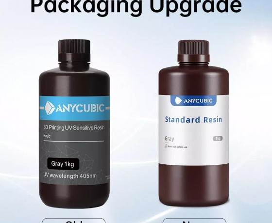 Фото 4 - Фотополимерная Базовая смола Серая Anycubic