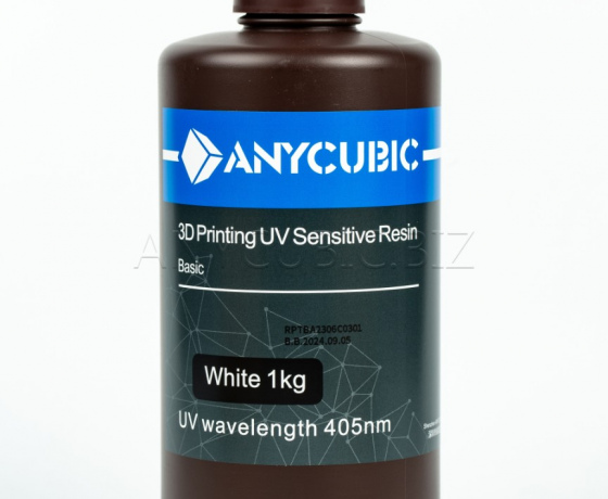 Фото 2 - Фотополимерная Базовая смола Белая Anycubic