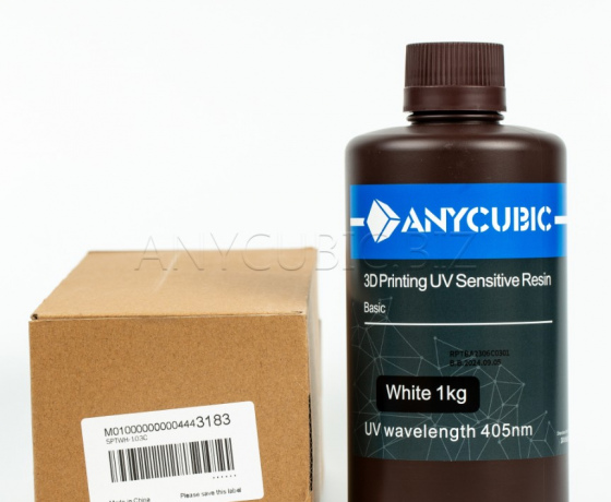 Фото 3 - Фотополимерная Базовая смола Белая Anycubic