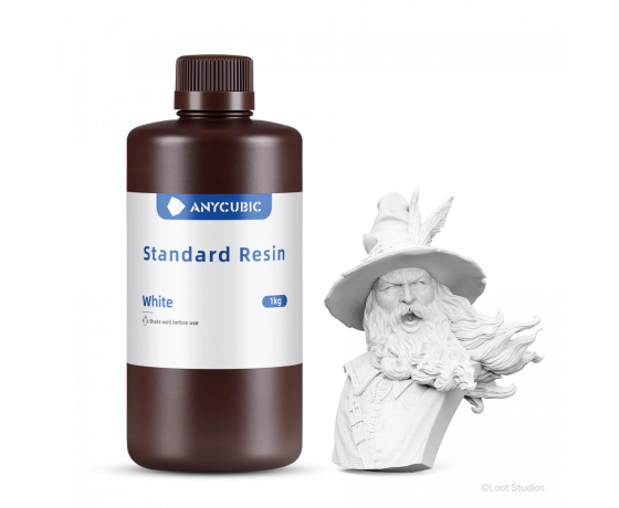 Фото 5 - Фотополимерная Базовая смола Белая Anycubic