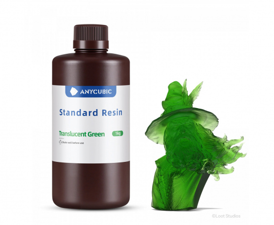 Фото 3 - Фотополимерная Базовая смола Прозрачно-зеленая Anycubic