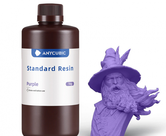 Фото 2 - Фотополимерная Базовая смола Пурпурная Anycubic
