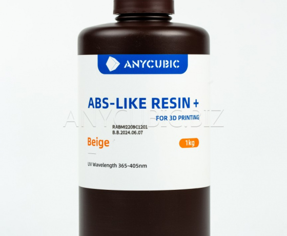Фото 3 - Телесная Светло-бежевая Aбс-образная Фотополимерная смола+ | Anycubic ABS-Like Resin+ Beige 1кг