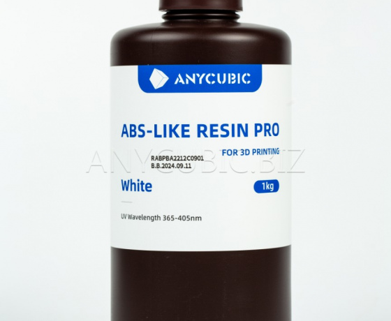 Фото 3 - Белая Anycubic ABS-Подобная Смола ПРО фотополимерная смола 1кг | White ABS-Like Resin Pro Anycubic 1kg