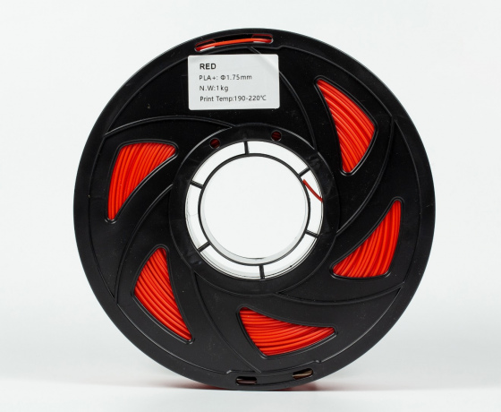 Фото 5 - Красный PLA Plus (ПЛА плюс) пластик филамент для 3D принтера 1кг, 1.75мм, 330м Filament