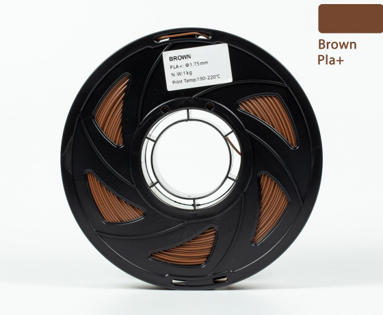 Фото 3 - Коричневый PLA Plus (ПЛА плюс) пластик филамент для 3D принтера 1кг, 1.75мм, 330м Filament