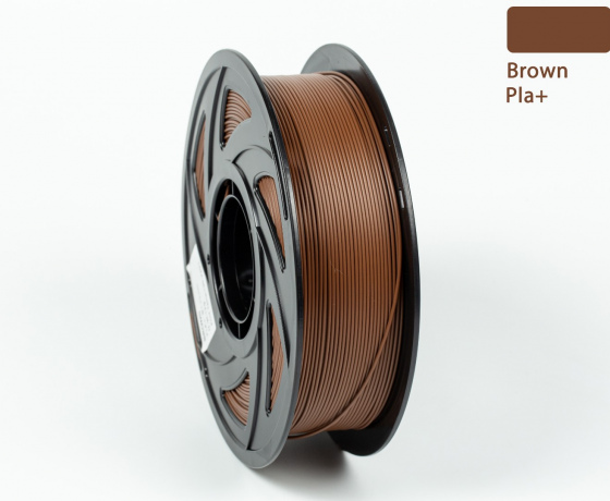 Фото 4 - Коричневый PLA Plus (ПЛА плюс) пластик филамент для 3D принтера 1кг, 1.75мм, 330м Filament