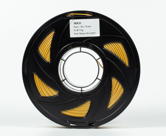 Фото 5 - Золотой PLA Plus (ПЛА плюс) пластик филамент для 3D принтера 1кг, 1.75мм, 330м Filament