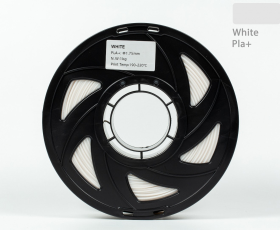 Фото 3 - Белый PLA Plus (ПЛА плюс) пластик филамент для 3D принтера 1кг, 1.75мм, 330м Filament
