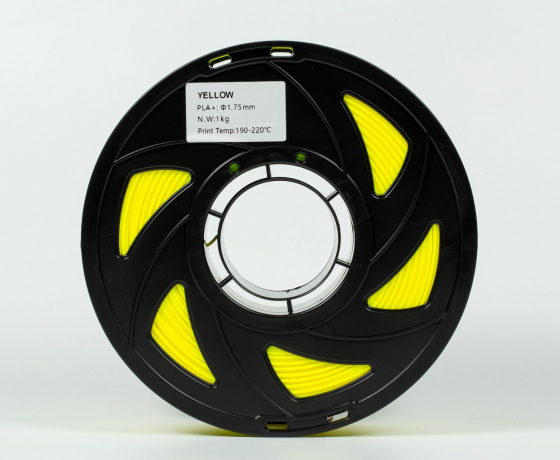 Фото 5 - Жовтий PLA Plus (ПЛА плюс) пластик філамент для 3D принтера 1кг, 1.75мм, 330м Filament