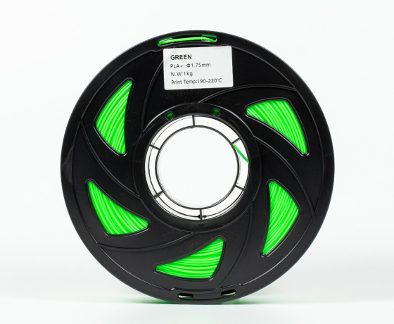 Фото 5 - Зеленый PLA Plus (ПЛА плюс) пластик филамент для 3D принтера 1кг, 1.75мм, 330м Filament