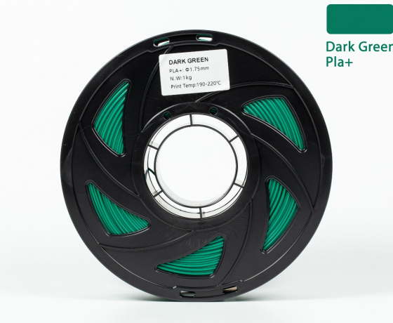 Фото 3 - Темно-зеленый Хаки PLA Plus (ПЛА плюс) пластик филамент для 3D принтера 1кг, 1.75мм, 330м Filament
