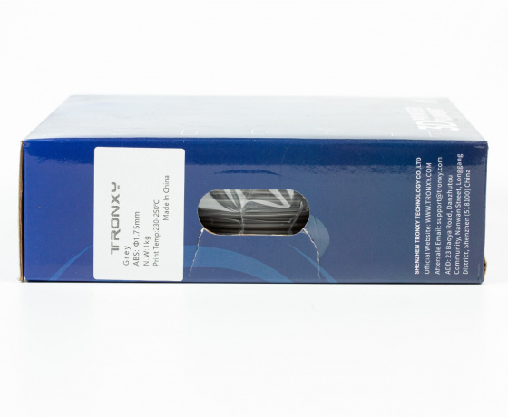 Фото 2 - Серый ABS филамент (пластик) для 3D принтера 1кг, 1.75мм, 330м Tronxy