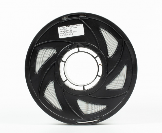 Фото 5 - Серый ABS филамент (пластик) для 3D принтера 1кг, 1.75мм, 330м Tronxy