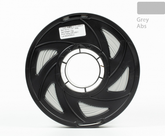 Фото 3 - Серый ABS филамент (пластик) для 3D принтера 1кг, 1.75мм, 330м Tronxy