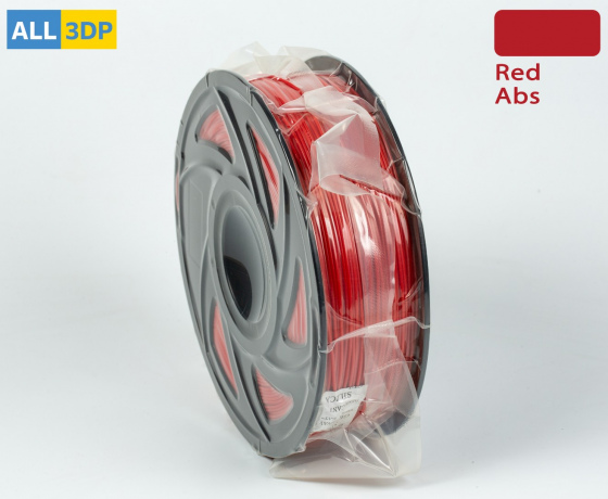 Фото 2 - Красный ABS филамент (пластик) для 3D принтера 1кг, 1.75мм, 330м Tronxy