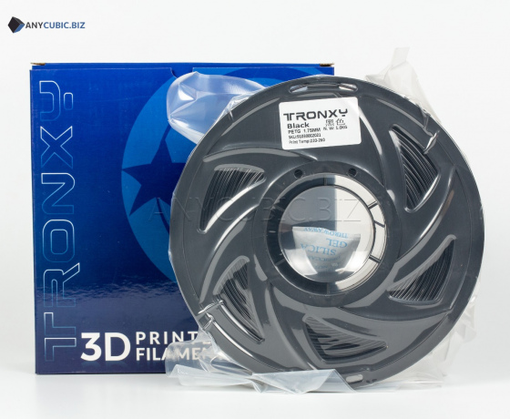 Фото 2 - Черный PETG пластик Tronxy для 3D принтера 330m | 1 кг | 1,75 мм