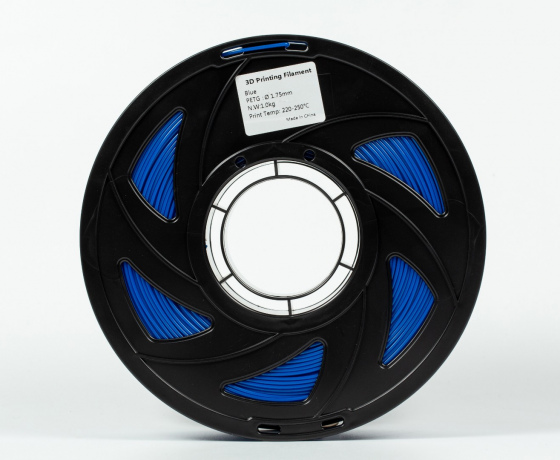 Фото 7 - Синий PETG Copet ПЭТГ филамент пластик для 3D принтера 1кг, 1.75мм, 330м