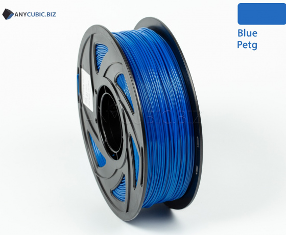 Фото 3 - Синий PETG Copet ПЭТГ филамент пластик для 3D принтера 1кг, 1.75мм, 330м