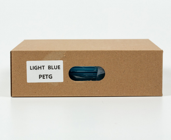 Фото 2 - PETG филамент (пластик) для 3D принтера Голубой 1кг, 1.75мм, 330м