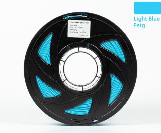 Фото 3 - PETG филамент (пластик) для 3D принтера Голубой 1кг, 1.75мм, 330м