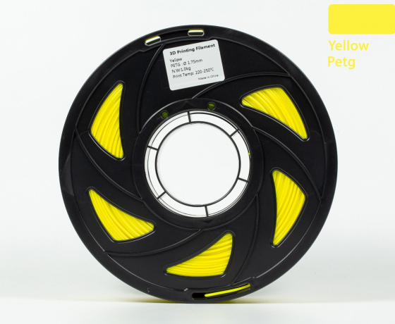 Фото 3 - PETG филамент (пластик) для 3D принтера Желтый 1кг, 1.75мм, 330м