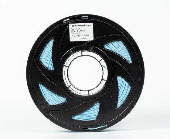 Фото 5 - PETG филамент (пластик) для 3D принтера Water blue 1кг, 1.75мм, 330м
