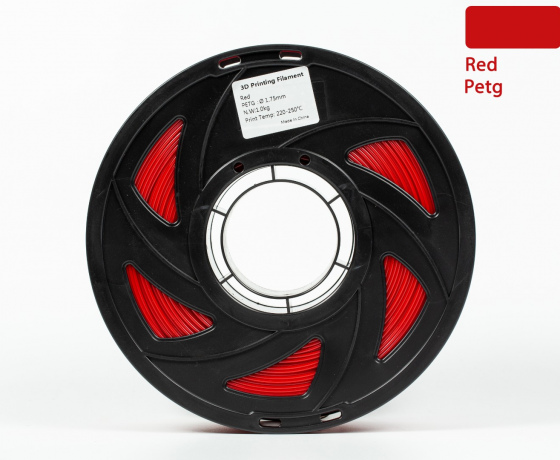 Фото 3 - PETG филамент (пластик) для 3D принтера Красный 1кг, 1.75мм, 330м