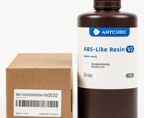 Фото 2 - Фотополімер Anycubic ABS-Like Resin V2 сірий