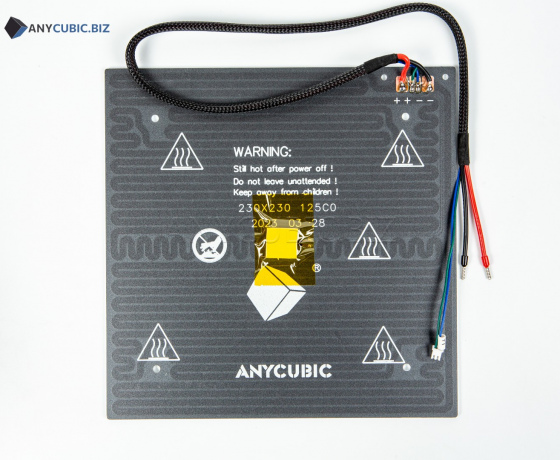 Фото 5 - Нагревательный стол с подогревом Hot Bed для 3D принтера Anycubic Kobra/Kobra Go/Kobra Neo