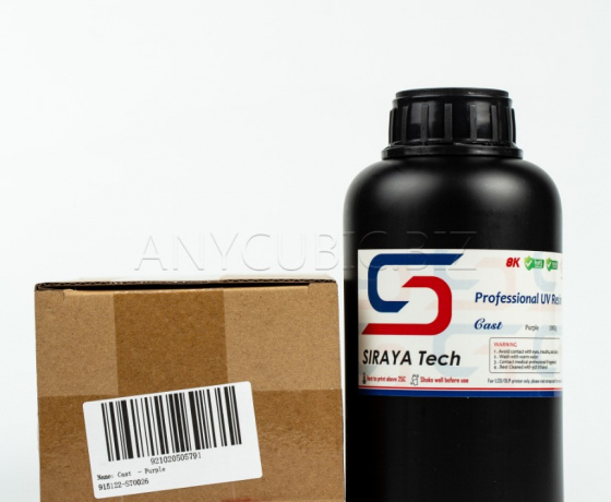 Фото 3 - Литевая фотополимерная сжигаемая смола Cast Purple by Siraya tech 1кг