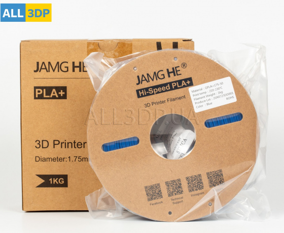 Фото 5 - Синій Високошвидкісний філамент для швидкісного друку Hi-Speed PLA+ JAMGHE 1,75 мм 1kg