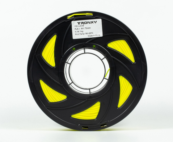 Фото 8 - Жовтий PLA пластик Tronxy для 3D принтера 340m | 1 кг | 1,75 мм